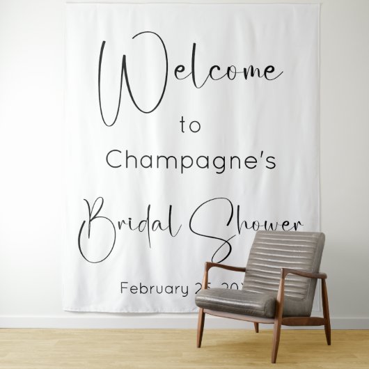 Tenture Fête des mariées de script moderne - Accueil (En situation)