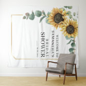 Tenture Fête des mariées de tournesol floral Eucalyptus fo (En situation (horizontale))