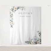 Tenture Fête des mariées de verdure Citrouille blanche fon (Devant)