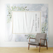 Tenture Fête des mariées de verdure d'hiver Photo Booth Ba (En situation (horizontale))