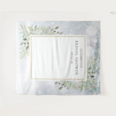 Tenture Fête des mariées de verdure d'hiver Photo Booth Ba (Devant (Horizontal))