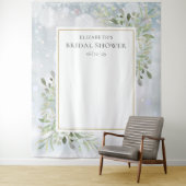 Tenture Fête des mariées de verdure d'hiver Photo Booth Ba (En situation)