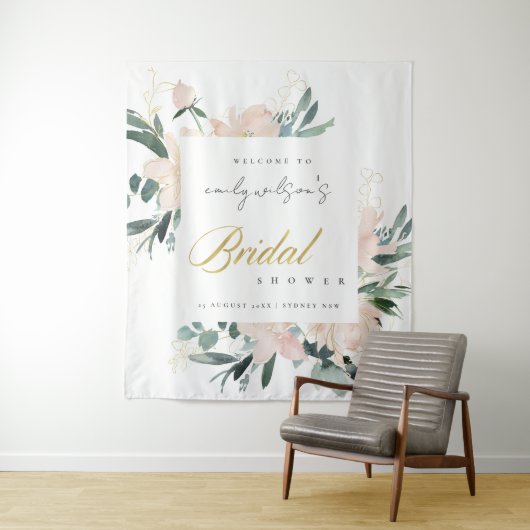 TENTURE FÊTE DES MARIÉES D'EAU FLORALE BLEUVE DOUCE ACCUEI (En situation)