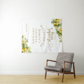 Tenture Fête des mariées d'été moderne au citron (En situation (horizontale))