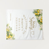 Tenture Fête des mariées d'été moderne au citron (Devant (Horizontal))