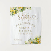 Tenture Fête des mariées d'été moderne au citron (Devant)