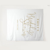 Tenture Fête des mariées d'or chic fond photo (Devant (Horizontal))