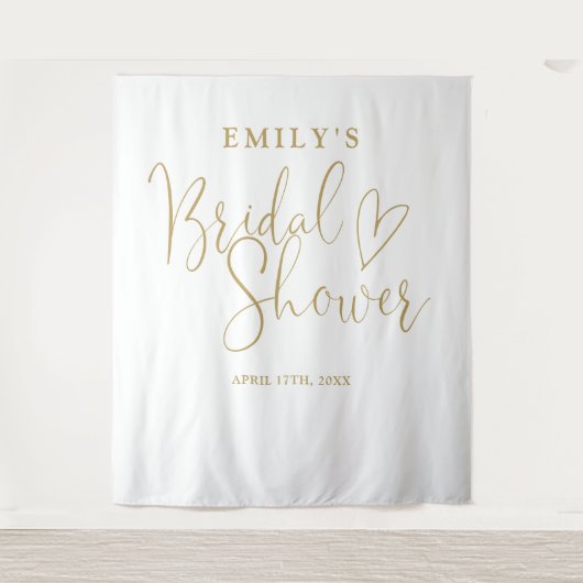 Tenture Fête des mariées d'or chic fond photo (Devant)