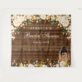 Tenture Fête des mariées en bois rustique Rose transparent (Devant (Horizontal))