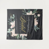 TENTURE FÊTE DES MARIÉES EN COULEUR D'EAU NOIR EN FLORE NO (Devant (Horizontal))