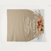 Tenture Fête des mariées en terre cuite orange brûlée pamp (Devant (Horizontal))