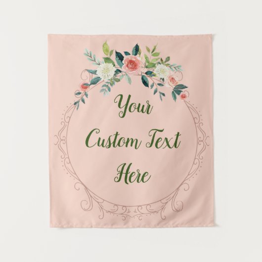 Tenture Fête des mariées Fairytale Contexte Floral romanti (Devant)