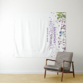 Tenture Fête des mariées Florale moderne - Photo Booth Arr (En situation (horizontale))