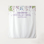 Tenture Fête des mariées Florale moderne - Photo Booth Arr (Devant)