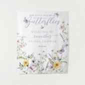 Tenture Fête des mariées florale pourpre pourpre de papill (Devant)