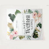 Tenture Fête des mariées florale tropicale - arrière-plan  (Devant (Horizontal))