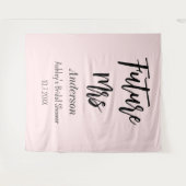 Tenture Fête des mariées Futur Mme Blush Pink (Devant (Horizontal))