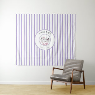 Tenture Fête des mariées Lavender Rose Lilac Stripes