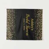 Tenture Fête des mariées Leopard arrière-plan Photo Booth  (Devant (Horizontal))