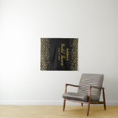 Tenture Fête des mariées Leopard arrière-plan Photo Booth  (En situation (horizontale))