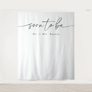 Tenture Fête des mariées minimaliste moderne