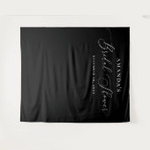 Tenture Fête des mariées noire - fond photo. Minimal moder (Devant (Horizontal))