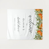 Tenture Fête des mariées Oranges de bienvenue (Devant (Horizontal))