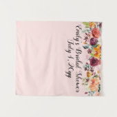 Tenture Fête des mariées Photo Booth Arrière-plan Aquarell (Devant (Horizontal))