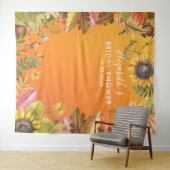 Tenture Fête des mariées Photo fond automne Feuilles Citro (En situation (horizontale))