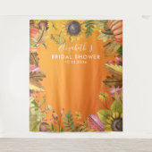 Tenture Fête des mariées Photo fond automne Feuilles Citro (Devant)