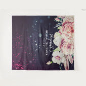 Tenture Fête des mariées Photo fond Fleurs violettes Lumiè (Devant (Horizontal))