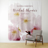 Tenture Fête des mariées Romantique Blush Rose Cherry Blos (En situation)