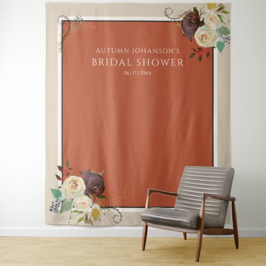 Tenture Fête des mariées Rose d'automne (En situation)