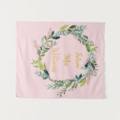 Tenture Fête des mariées rose vierge fille Photo Booth Pro (Devant (Horizontal))