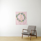 Tenture Fête des mariées rose vierge fille Photo Booth Pro (En situation)