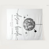 Tenture Fête des mariées Silver Disco Ball Disco Bride (Devant (Horizontal))