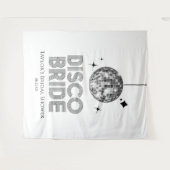 Tenture Fête des mariées Silver Disco Ball Disco Bride (Devant (Horizontal))