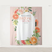 Tenture Fête des mariées Tropical Citrus Décoration Citron (Devant)