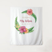 Tenture Fête des mariées tropicale Luau Hibiscus Contexte (Devant)