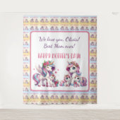 Tenture Fête des Mères Unicorn-Theme Party (Devant)