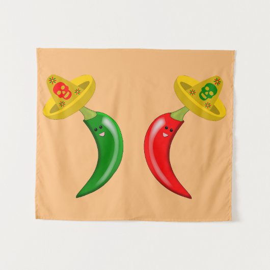 Tenture Fête des Mexicains Morts (Devant (Horizontal))