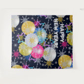 Tenture Fête des Ornements et Snowflakes (Devant (Horizontal))