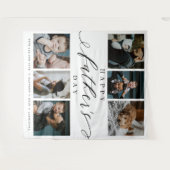 Tenture Fête des Pères Joyeuse Célébration Photo fond (Devant (Horizontal))