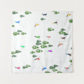 Tenture Fête d'Illustration de ski alpin Freeride (Devant (Horizontal))