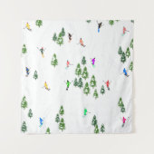 Tenture Fête d'Illustration de ski alpin Freeride (Devant)