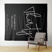 Tenture Fête du 30e anniversaire au minimum moderne (En situation (horizontale))