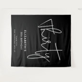 Tenture Fête du 30e anniversaire au minimum moderne (Devant (Horizontal))