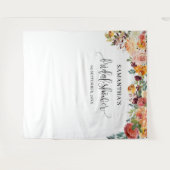 Tenture Fête florale d'automne bordeaux bordeaux (Devant (Horizontal))