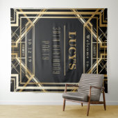 Tenture Fête Gatsby Mariage Photobooth Fond (En situation (horizontale))