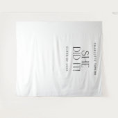 Tenture Fete Moderne Elle L'A Fait Graduation Photo Contex (Devant (Horizontal))